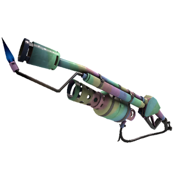 Rainbow Flame Thrower TF2 Skin Preview
