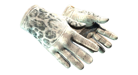 ★ Driver Gloves | Snow Leopard (Battle-Scarred)