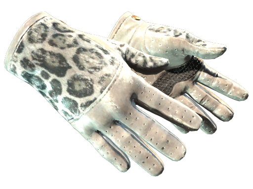 ★ Driver Gloves | Snow Leopard (Well-Worn)