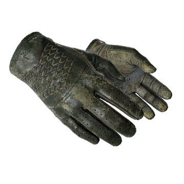 ★ Driver Gloves | Racing Green (Battle-Scarred)