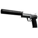 StatTrak™ USP-S | Stainless (Well-Worn)