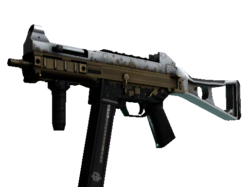 Image for the UMP-45 | Gold Bismuth weapon skin in Counter Strike 2