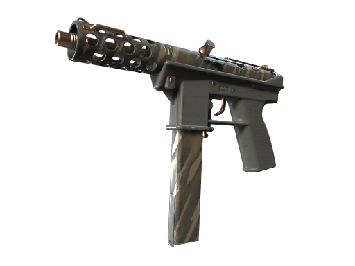 Tec-9 | Tiger Stencil (Well-Worn)