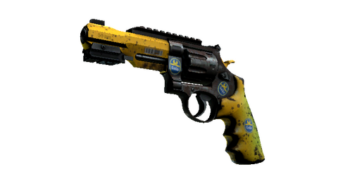 StatTrak™ R8 Revolver | Banana Cannon (Well-Worn)