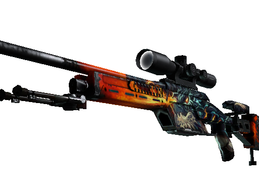 Image for the SSG 08 | Dragonfire weapon skin in Counter Strike 2