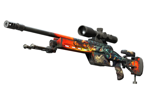 SSG 08 | Dragonfire (Well-Worn)