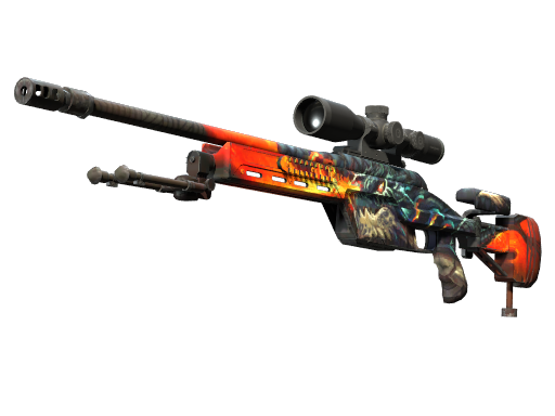 StatTrak™ SSG 08 | Dragonfire (Minimal Wear)