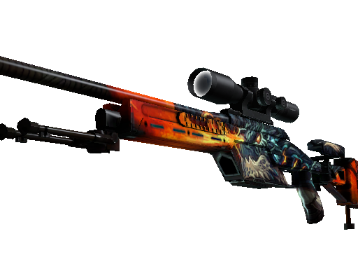 StatTrak™ SSG 08 | Dragonfire (Minimal Wear)