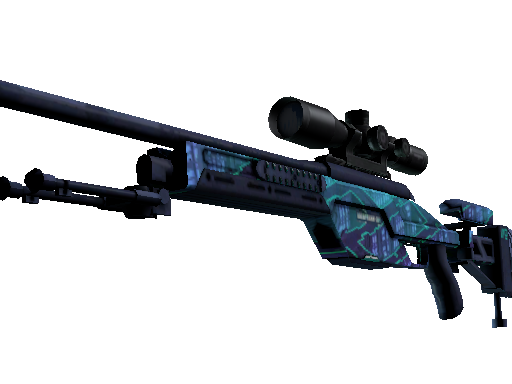 StatTrak™ SSG 08 | Mainframe 001 (Battle-Scarred)