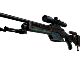 SSG 08 | Azure Glyph (Battle-Scarred)