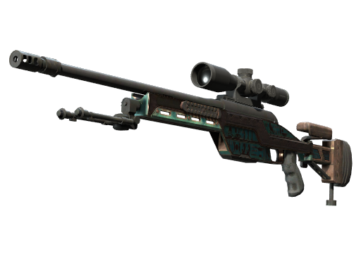 Souvenir SSG 08 | Azure Glyph (Battle-Scarred)