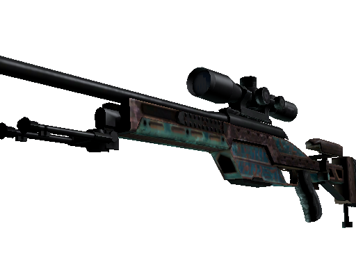 SSG 08 | Azure Glyph (Battle-Scarred)