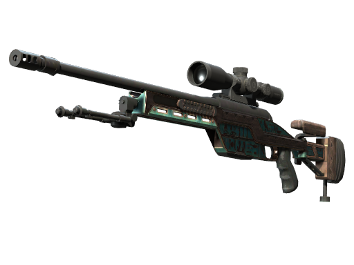 Souvenir SSG 08 | Azure Glyph (Well-Worn)