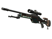 Souvenir SSG 08 | Azure Glyph (Well-Worn)