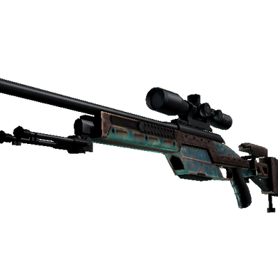 Miniature de SSG 08 | Azure Glyph (Well-Worn)