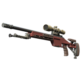 SSG 08 | Red Stone (Minimal Wear)