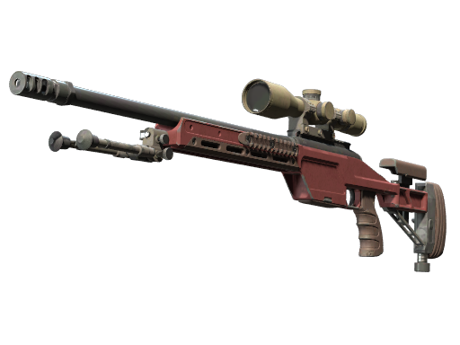 SSG 08 | Red Stone (Well-Worn)