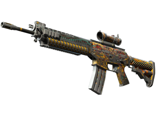 StatTrak™ SG 553 | Colony IV (Battle-Scarred)