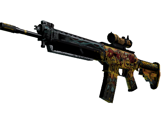 StatTrak™ SG 553 | Colony IV (Well-Worn)