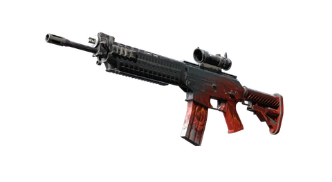 StatTrak™ SG 553 | Darkwing (Battle-Scarred)
