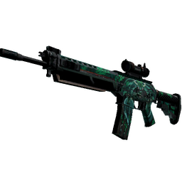 SG 553 | Dragon Tech (Battle-Scarred)