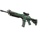 SG 553 | Dragon Tech (Battle-Scarred)