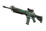 StatTrak™ SG 553 | Dragon Tech (Battle-Scarred)