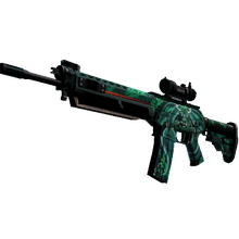 StatTrak™ SG 553 | Dragon Tech (Well-Worn)