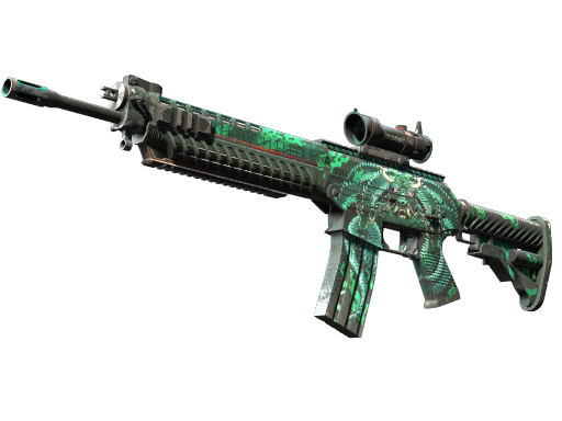 StatTrak™ SG 553 | Dragon Tech (Field-Tested)