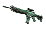 StatTrak™ SG 553 | Dragon Tech (Well-Worn)