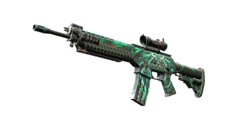 StatTrak™ SG 553 | Dragon Tech (Field-Tested)