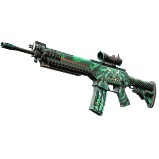 StatTrak™ SG 553 | Dragon Tech (Minimal Wear)