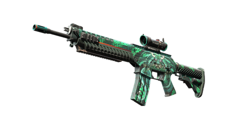 StatTrak™ SG 553 | Dragon Tech (Minimal Wear)