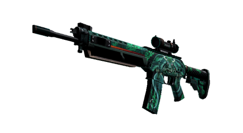 StatTrak™ SG 553 | Dragon Tech (Factory New)