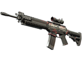 StatTrak™ SG 553 | Cyberforce (Battle-Scarred)