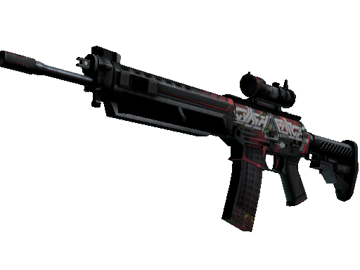 StatTrak™ SG 553 | Cyberforce (Battle-Scarred)