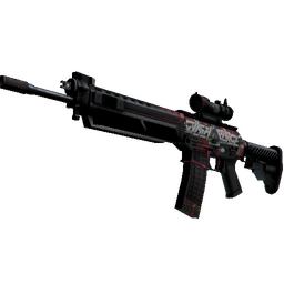 StatTrak™ SG 553 | Cyberforce (Battle-Scarred)