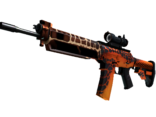 StatTrak™ SG 553 | Tiger Moth (Minimal Wear)