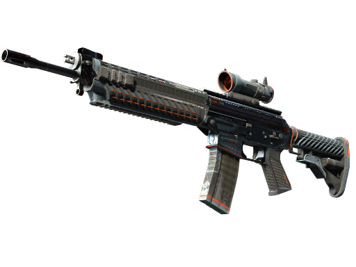 SG 553 | Phantom (Battle-Scarred)