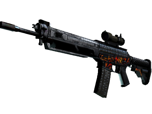 SG 553 | Heavy Metal (Battle-Scarred)