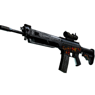 SG 553 | Heavy Metal (Battle-Scarred)