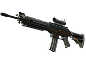 StatTrak™ SG 553 | Heavy Metal (Well-Worn)