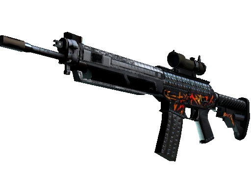 StatTrak™ SG 553 | Heavy Metal (Well-Worn)