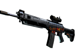 SG 553 | Heavy Metal (Battle-Scarred)