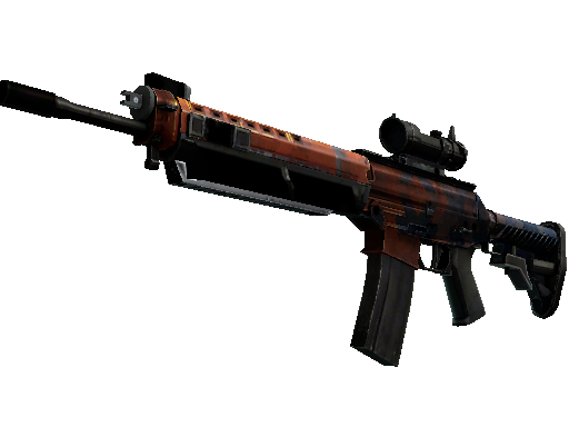 StatTrak™ SG 553 | Danger Close (Well-Worn)