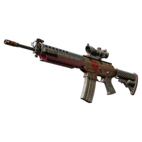 SG 553 | Berry Gel Coat (Battle-Scarred)