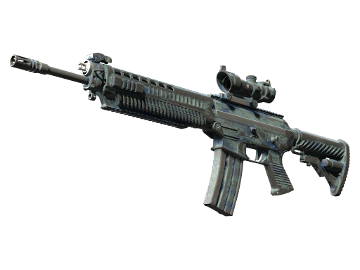 SG 553 | Wave Spray (Battle-Scarred)