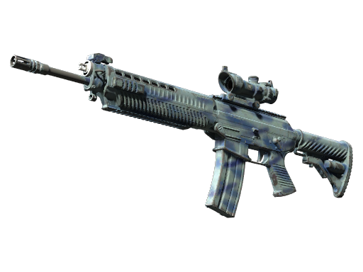 StatTrak™ SG 553 | Wave Spray (Well-Worn)