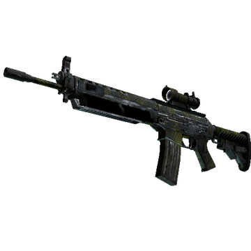Souvenir SG 553 | Gator Mesh (Battle-Scarred)