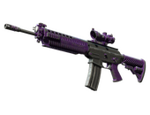 SG 553 | Ultraviolet (Battle-Scarred)